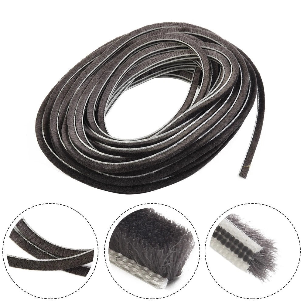 Sliding Door Draught Excluder Brush Pile Seal for (10m)