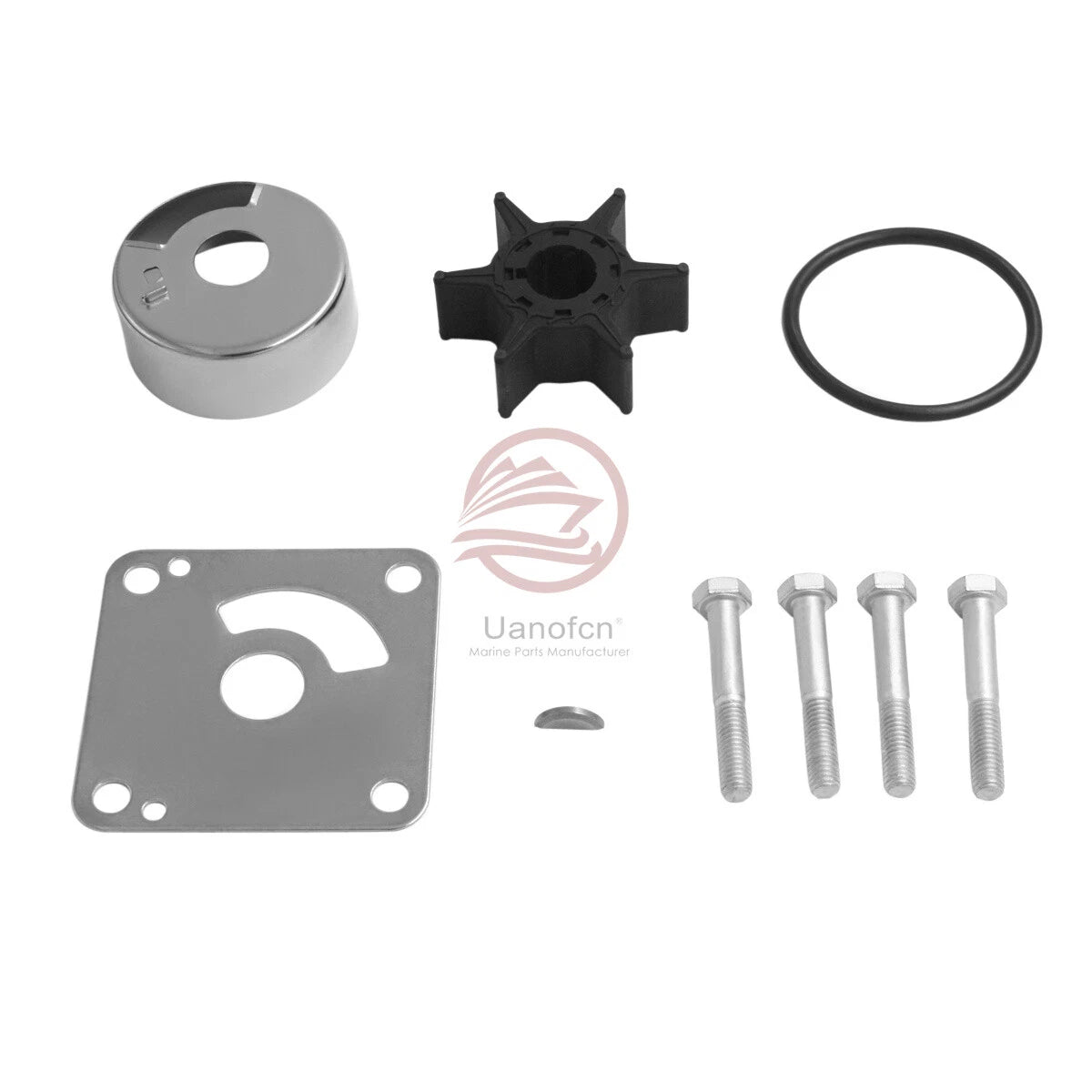 Water Pump Impeller Repair Kit for Yamaha 20-25 hp (1988–2004) 6L2-W0078-00