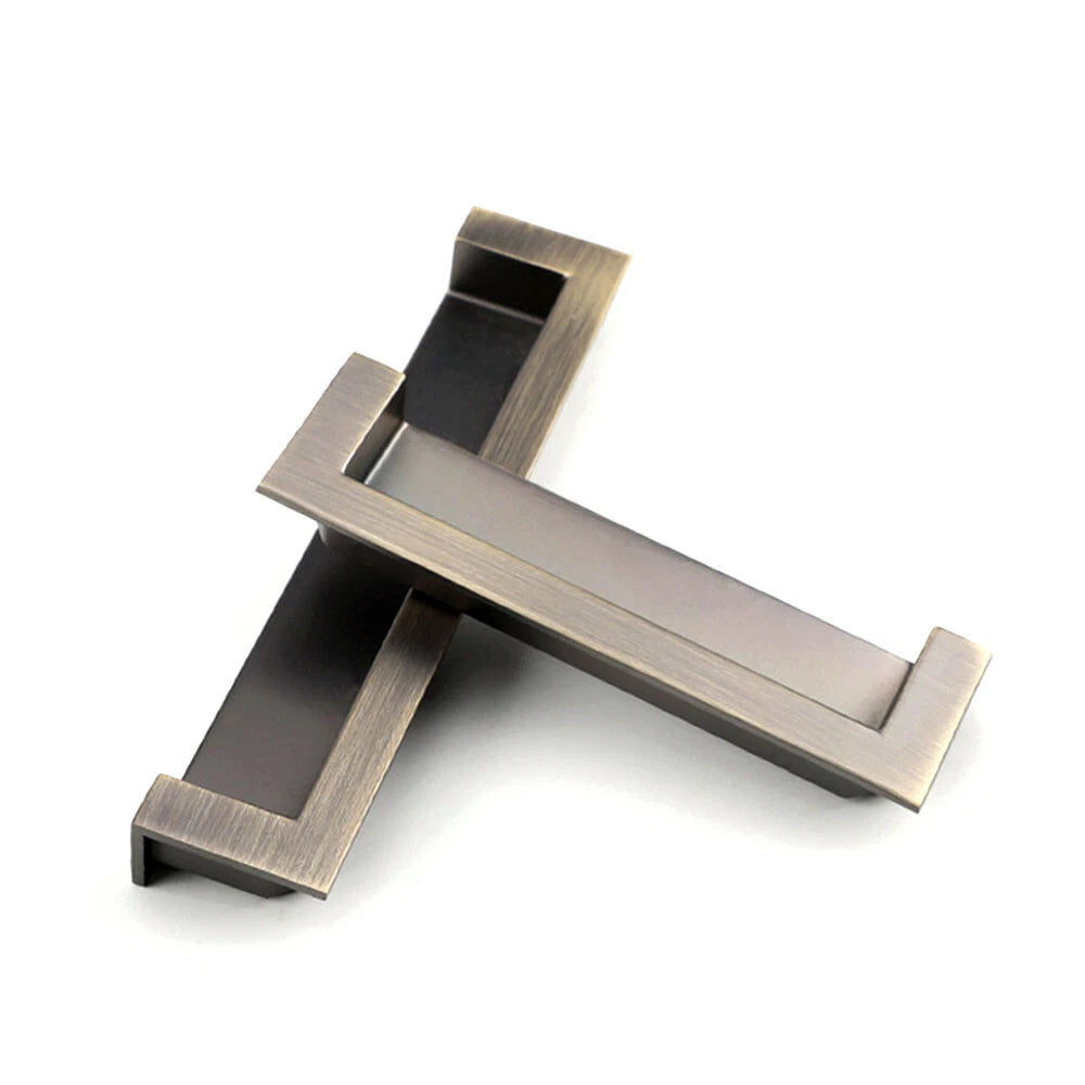 2X Invisible Cabinet Door Handle Pull Knob Hardware
