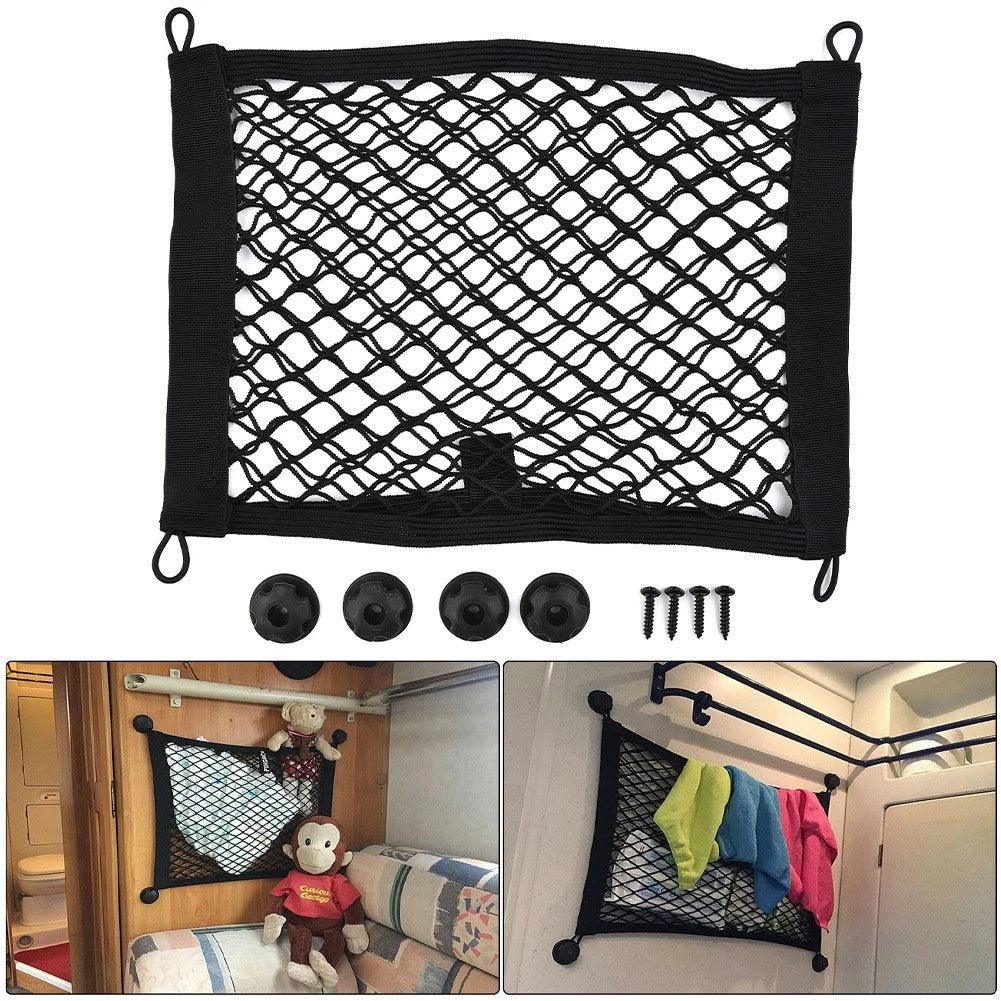 Extra Large Elastic Storage Net for Cargo Van (Motorhome/Caravan/Boat)