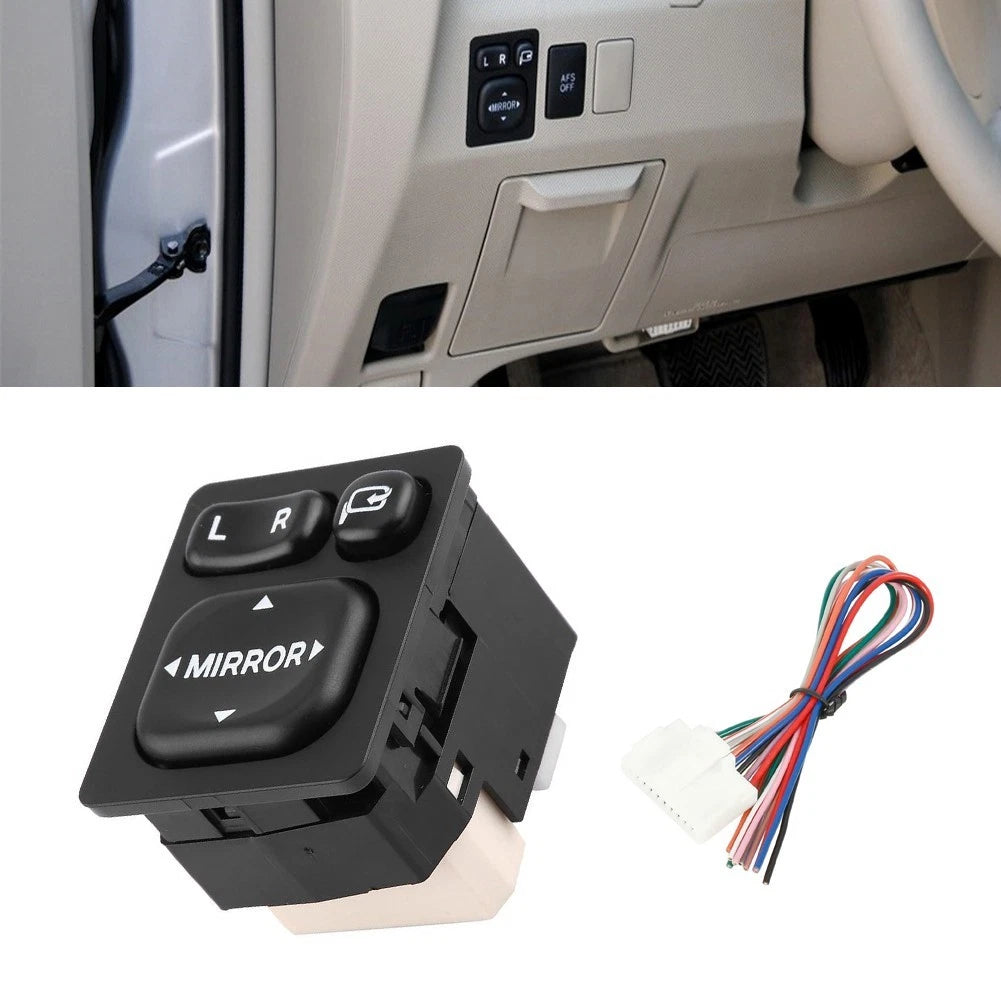 Master Power Mirror Switch for - ABS Plastic, Black