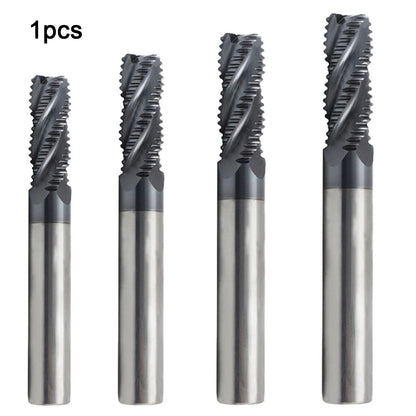 Solid Carbide Roughing Cutter 4 Teeth AlTiN Coating for CNC Use