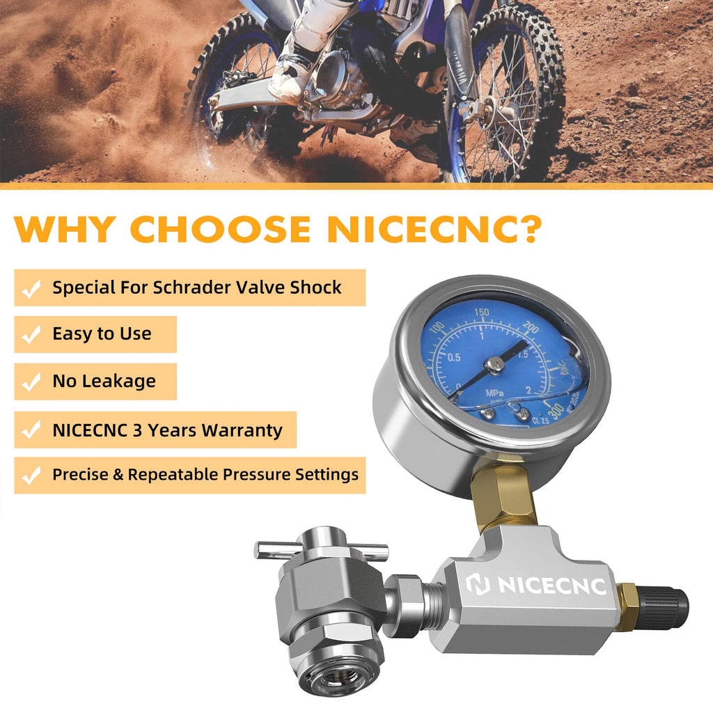 Nitrogen Filling Tool for Schrader Valve Shocks (300PSI)