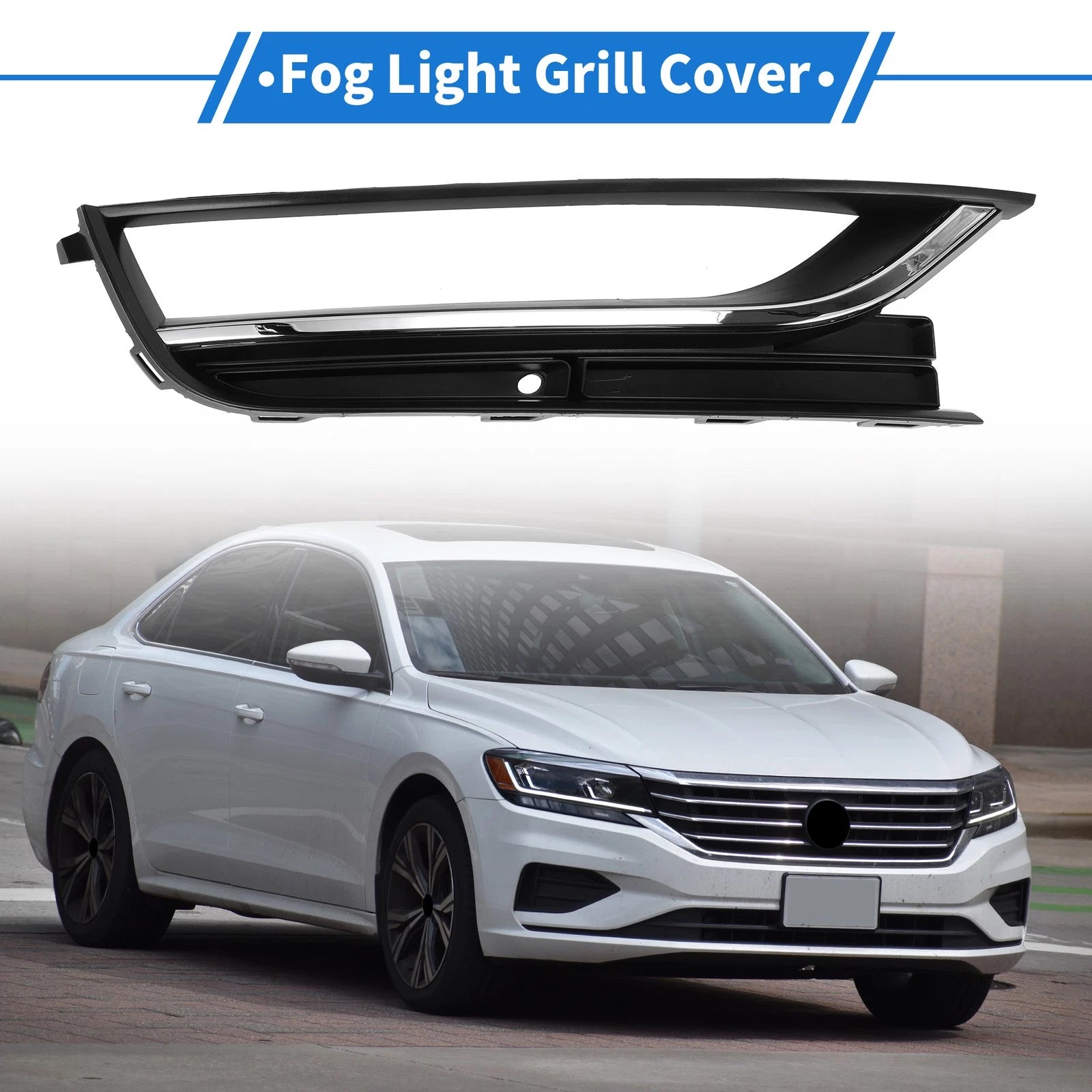 Front Right Fog Light Grill Replacement for Volkswagen Passat (2012–2014)