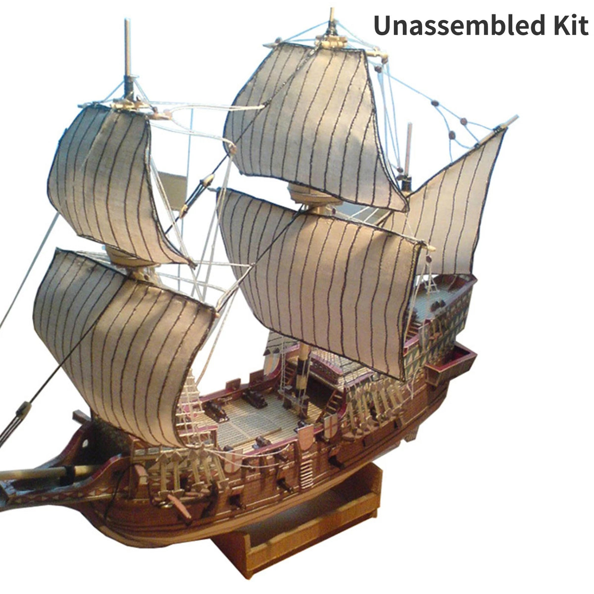 Sailboat Kit for Paper Boat Galeon Golden Hind (Unassembled)