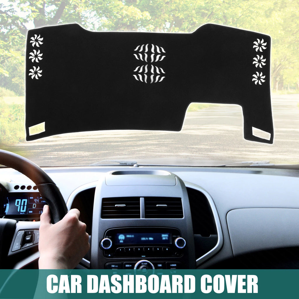 Dashboard Cover for Toyota Alphard (2023) - Black Polyester Non-Slip