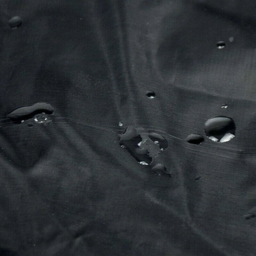 Black Dust Cover for Car (Breathable, Elastic Rope, Rain Protection)