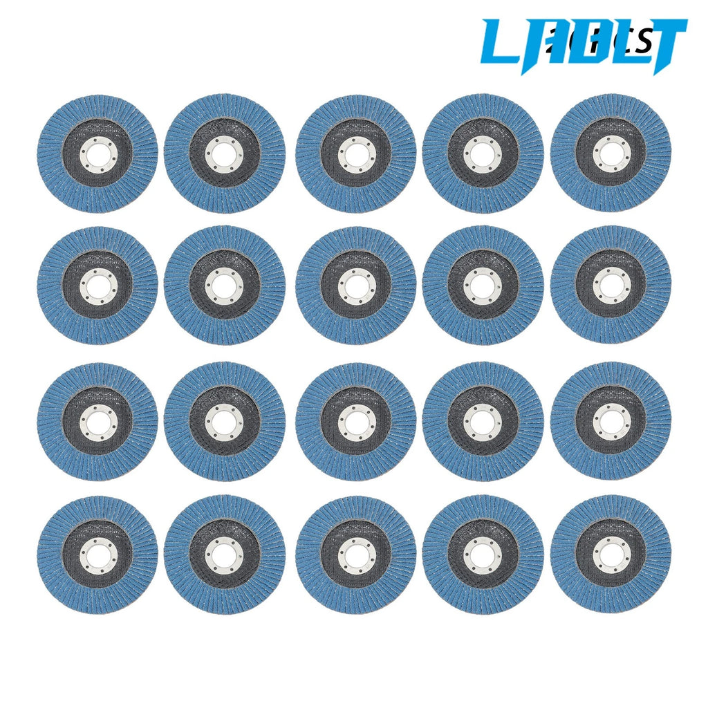 20PCS Ceramic Flap Disc 60 Grit 4.5"×7/8" T29 for Angle Grinder
