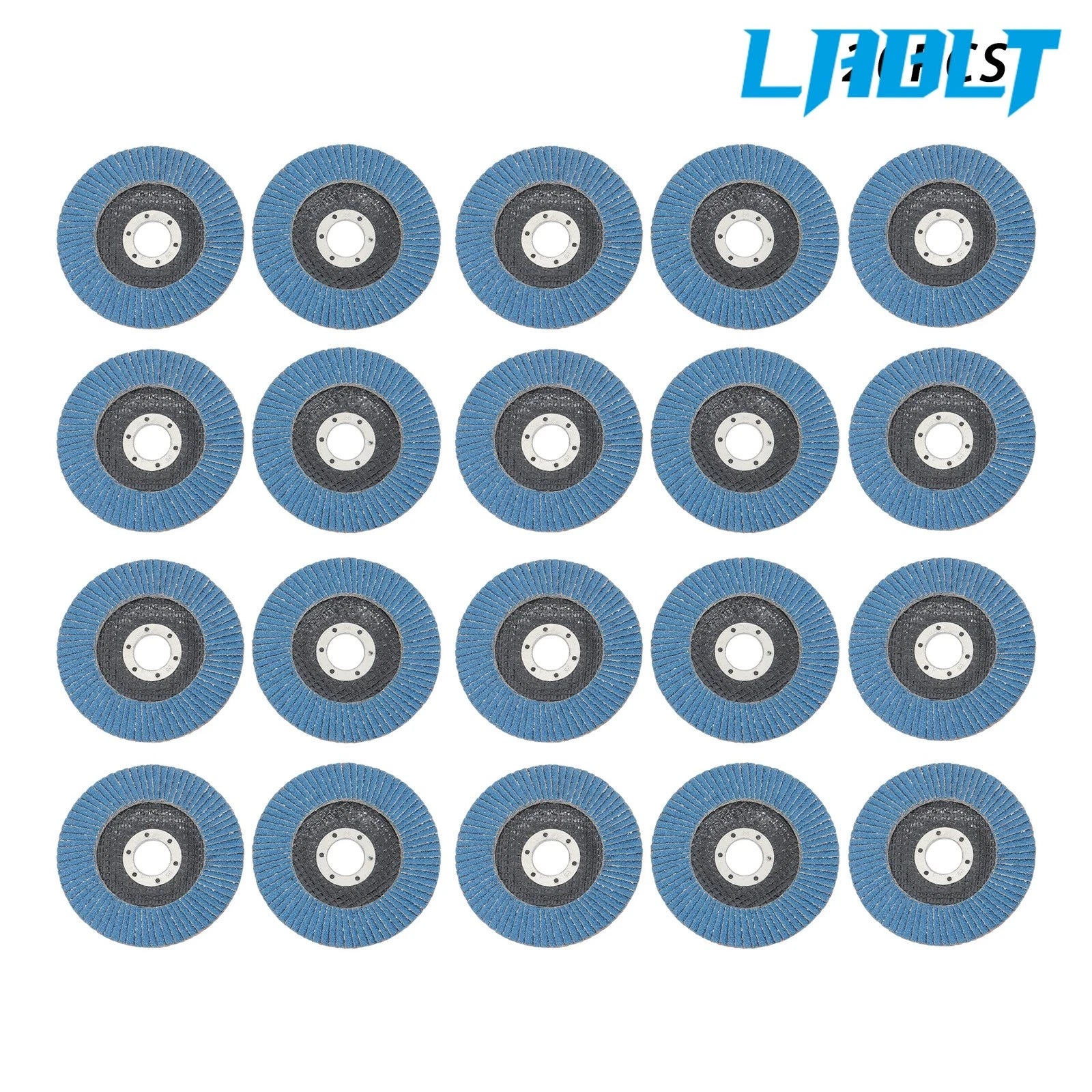 20PCS Ceramic Flap Disc 60 Grit 4.5"×7/8" T29 for Angle Grinder