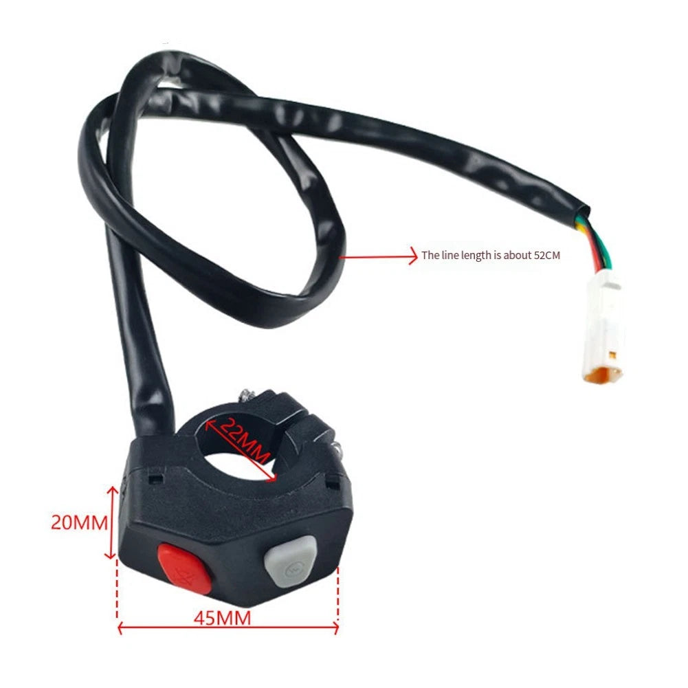 78 Inch Motorcycle Handlebar Switch with Lighting Options