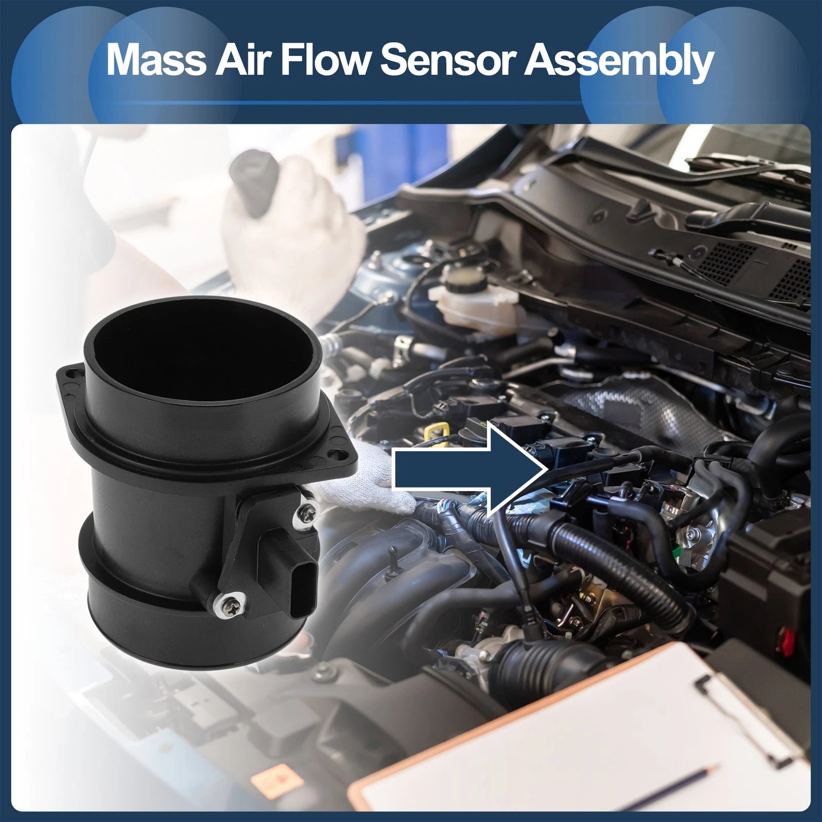 Mass Air Flow Sensor Assembly No. 1365122 for Ford Focus (2000–2004)