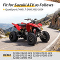 Front Air Shocks & Adjustable Tool for Suzuki Quadsport Z400 (2003–2014)
