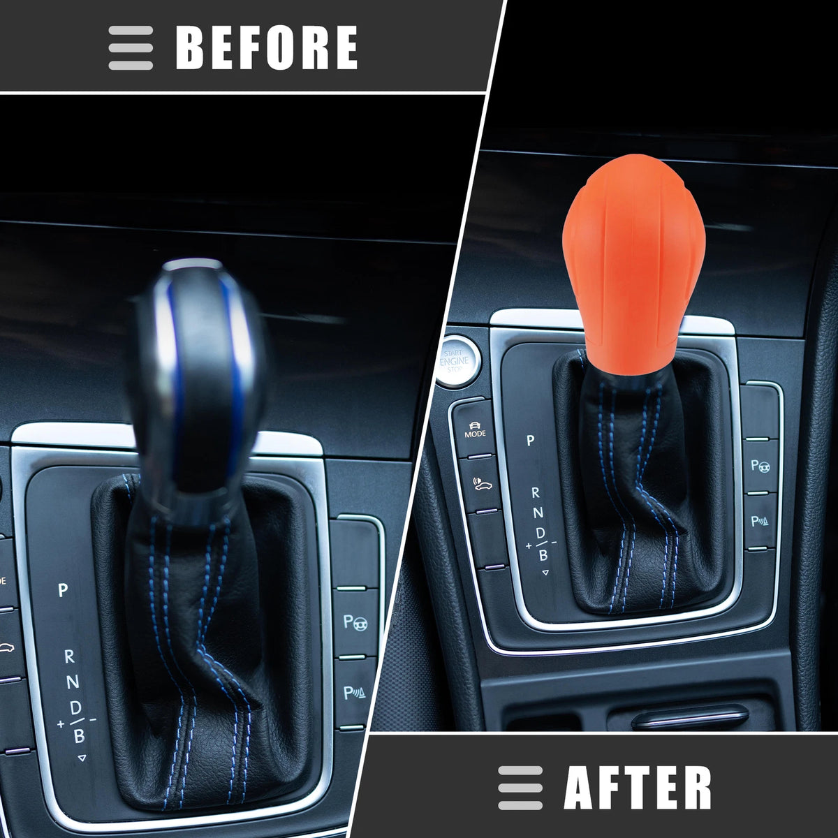 Set of 2 Silicone Gear Shift Handbrake Covers for Universal Cars