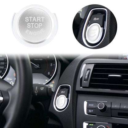 Start Stop Button Cap with Ring Kit for BMW 1 2 3 4 Series X1 X2 Silver (2008–2022)