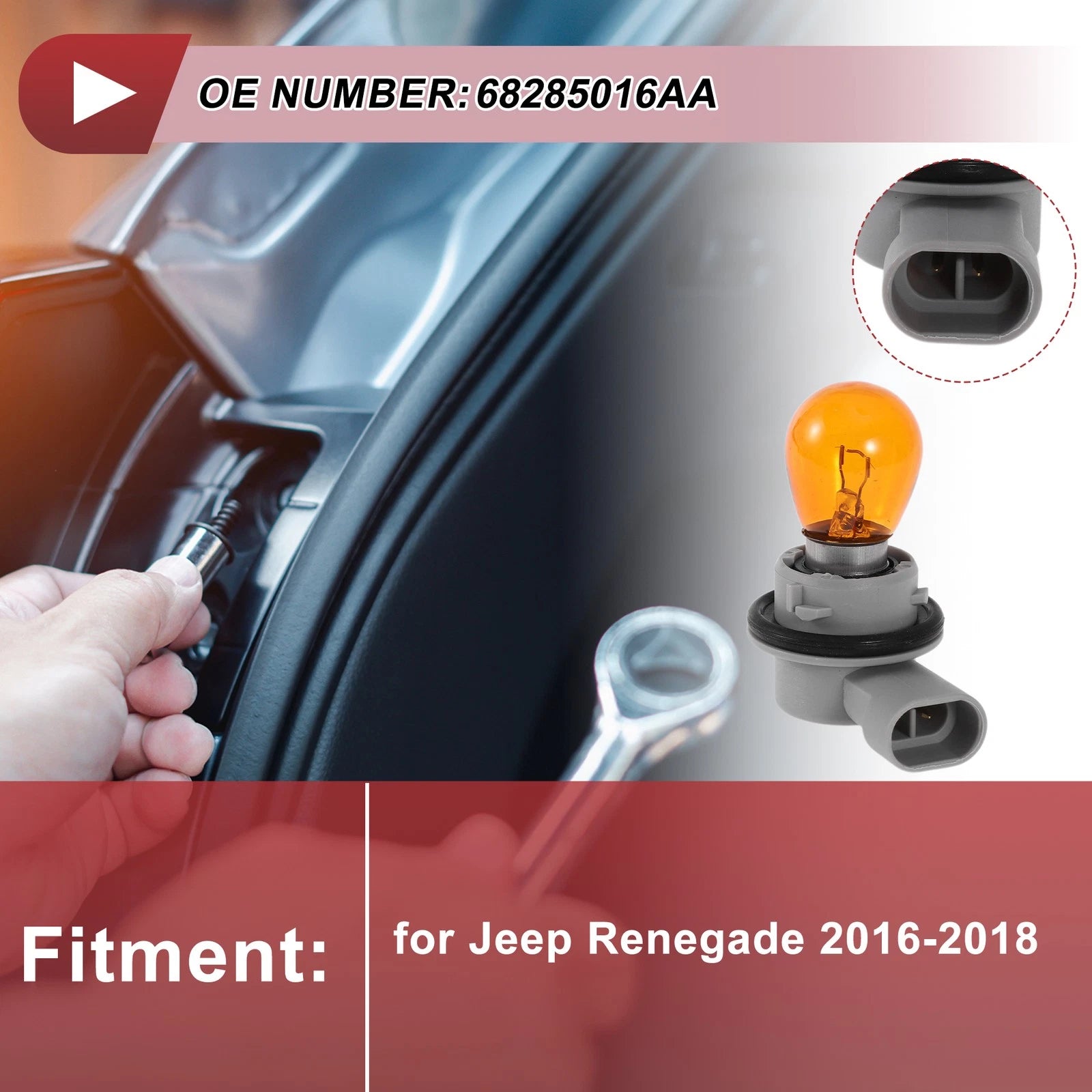 Tail Light Socket for Jeep Renegade (2016–2018) No. 68285016AA