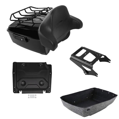 Backrest Pad Mount Rack Plate for Harley Touring (2009–2013)