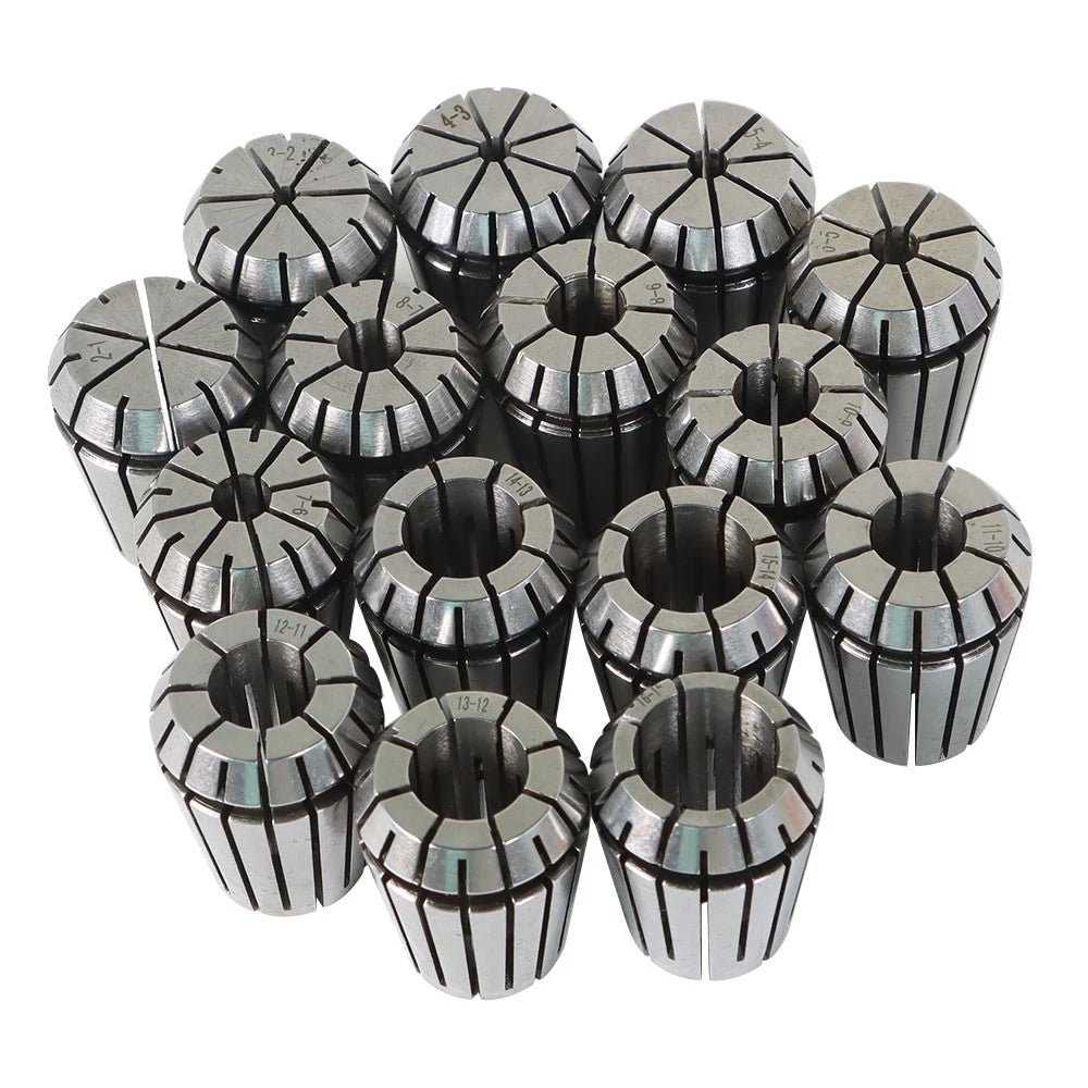 15Pcs Spring Collet Set 2MM-16MM for CNC Engraving Machine
