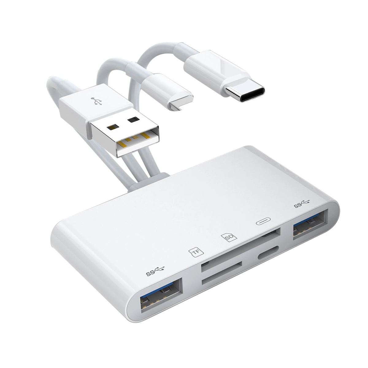 1PC USB 3.0 OTG Adapter Memory Card Reader for iPhone/iPad (2010–2023)