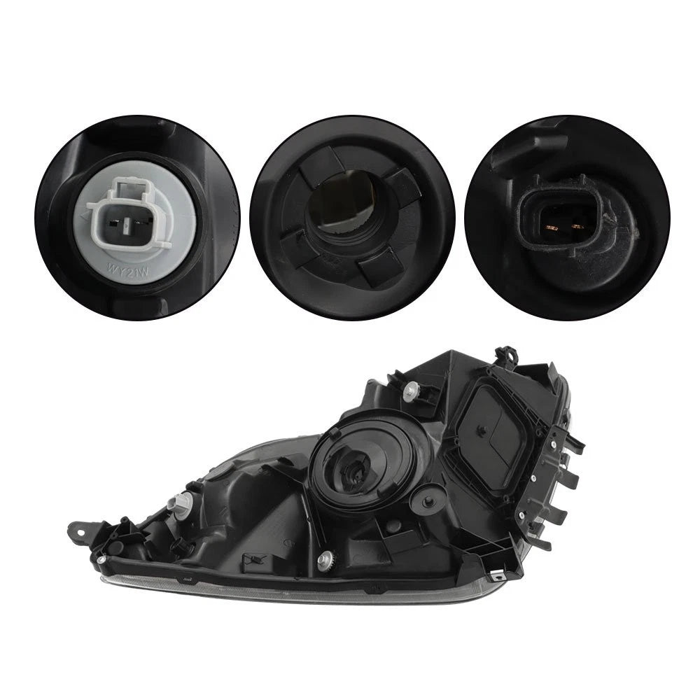 Pair Headlight Assembly for Toyota Prius (2006–2009) Left+Right Side