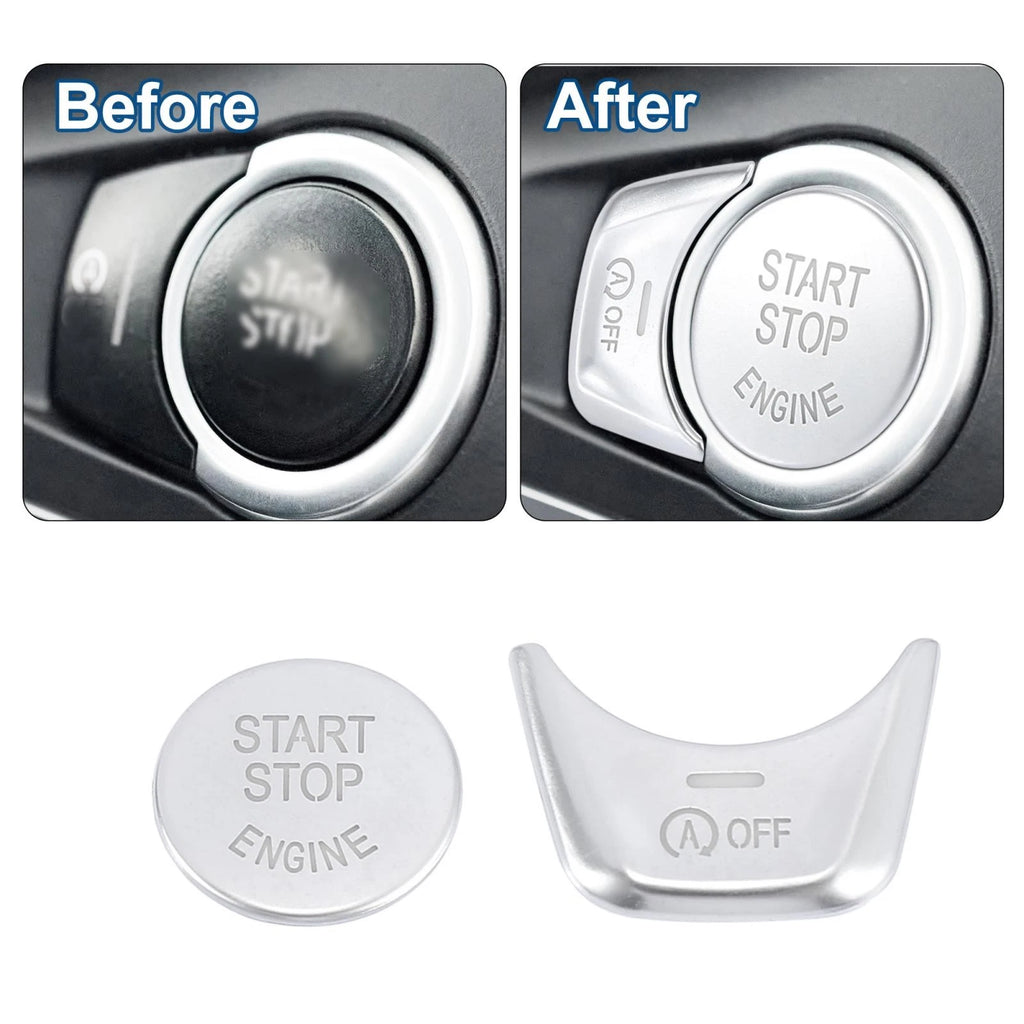 Start Stop Switch Button Cover Set for BMW 5 Series 7 Series (2011–2020)