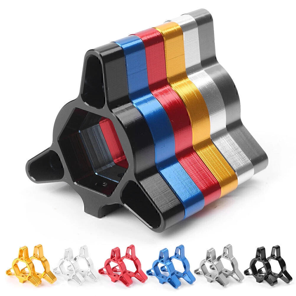 Pair Moto Fork Preload 17mm Adjuster for Universal (Silver/Black/Red/Gold/Blue)