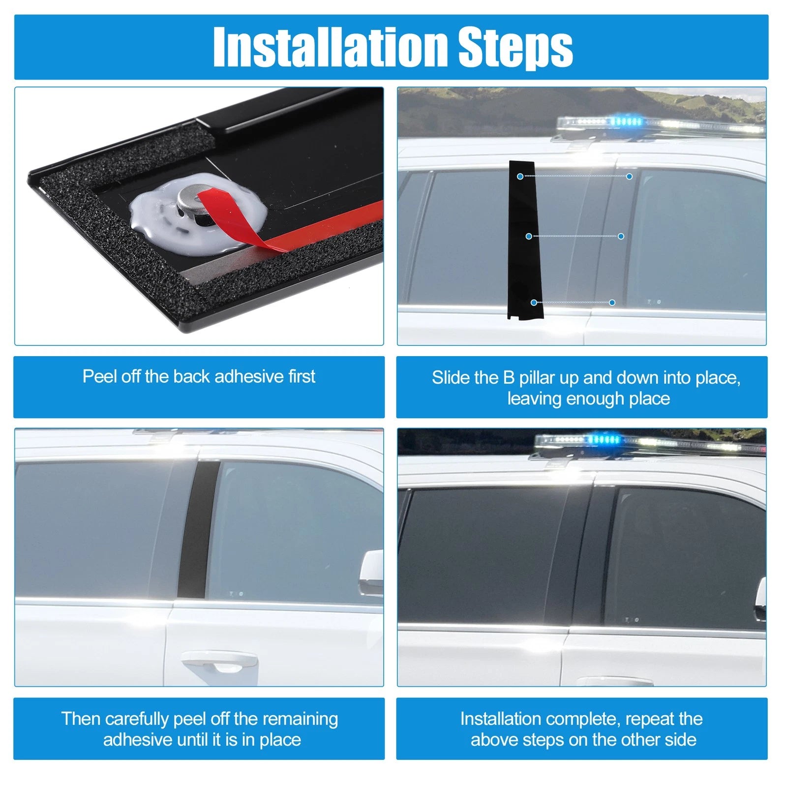 Door B Pillar Trim Panel Right for Cadillac Chevy (84263145)