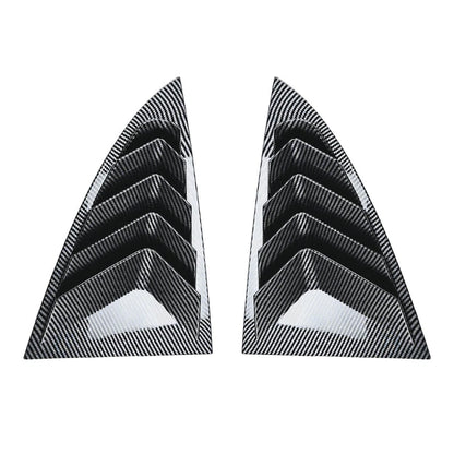 Carbon Look Rear Side Window Louver Shutter Cover for Tesla Model 3 (2024–2024)