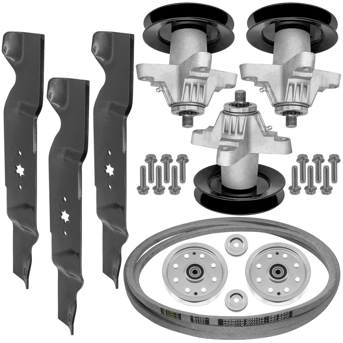 Spindle and Blade w Pulley and Belt for Cub Cadet SLTX1054 (2024–2024)