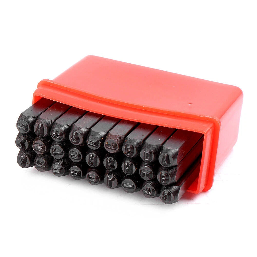 9 Arabic Numerals & 27 Capital Letter Stamps for Leather Work Tools