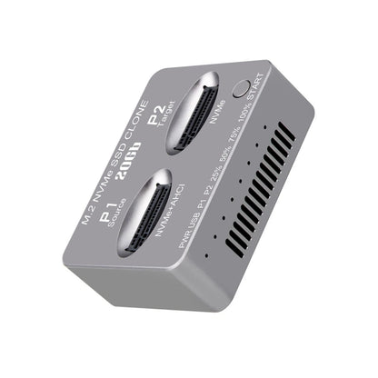 Dual-Bay M.2 NVME SSD Clone Enclosure for Windows (Gen2X2 20Gbps)