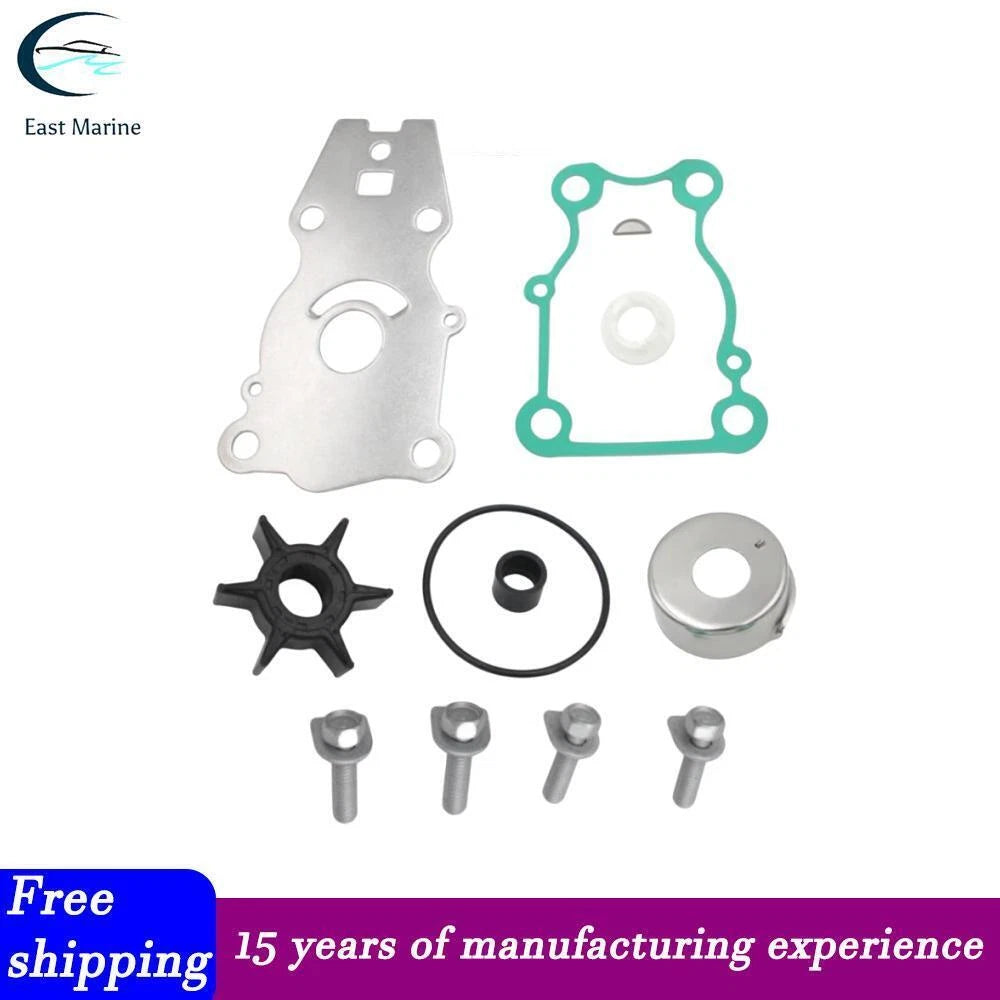 Water Pump Impeller Kit for Yamaha 25 30 40 HP 4-Stroke Outboard (66T-W0078-00)