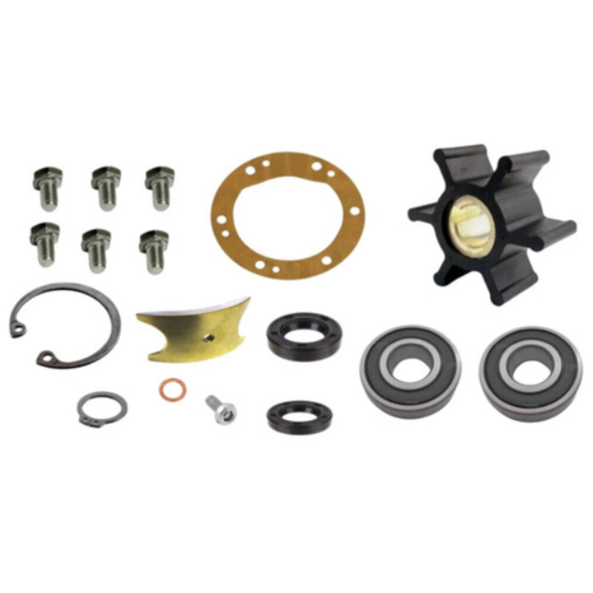Impeller Kit for Yanmar 2GM20F 3GM30F 3HM 3HMF 3HM35 3HM35C (1975–1995)