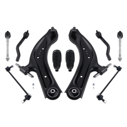 10PC Front Suspension Kit Lower Control Arms for Nissan Qashqai Rogue (2014–2019)