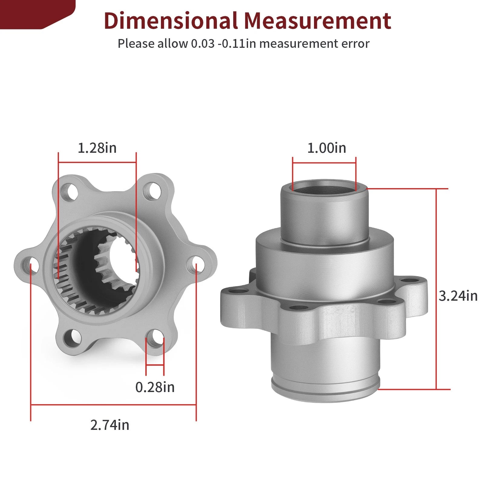 Coupling for Yamaha YXZ1000R SS SE XT-R SE (2016–2024) Replaces 2HC-G6126-00-00