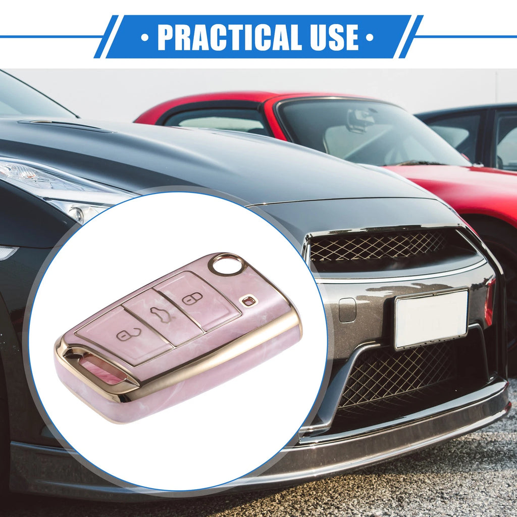 3 Button Remote Key Fob Case Cover Protector for Volkswagen Golf 7 (2014–2020)