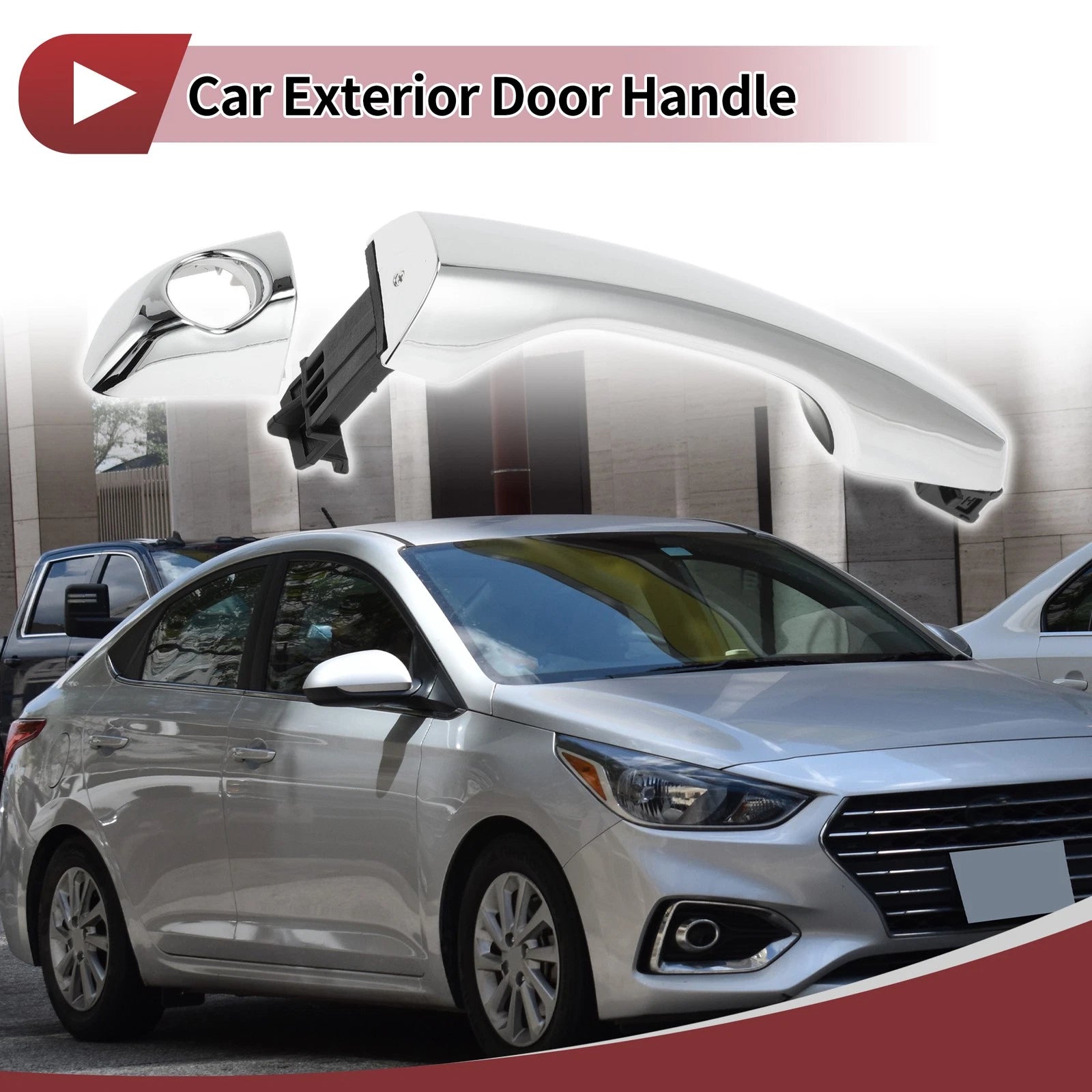 Car Door Handle Grip Replacement for Hyundai Elantra Front Left (2017–2020)