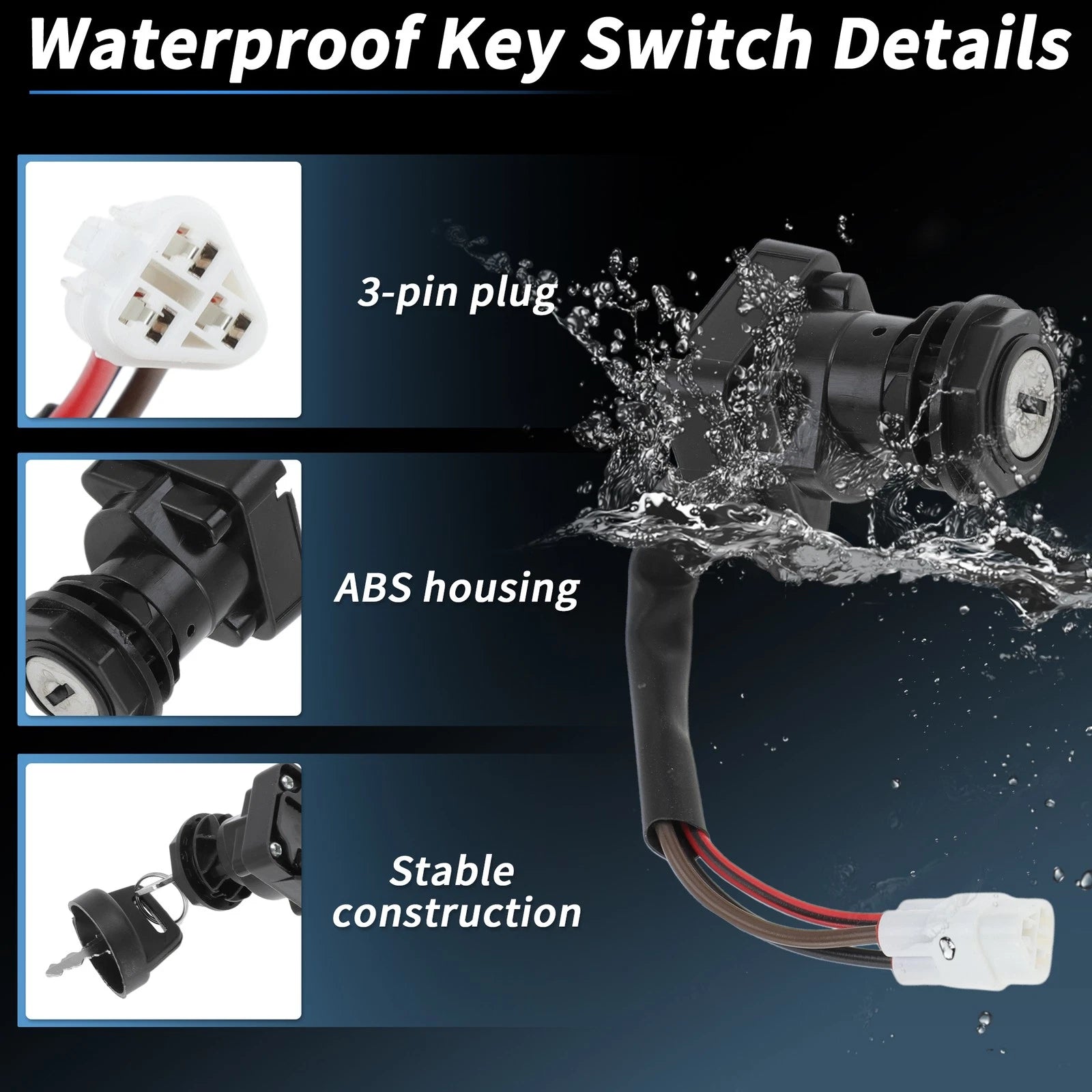 Ignition Key Switch for Suzuki LTR450 (2006–2009) & LTZ400 (2009–2013)