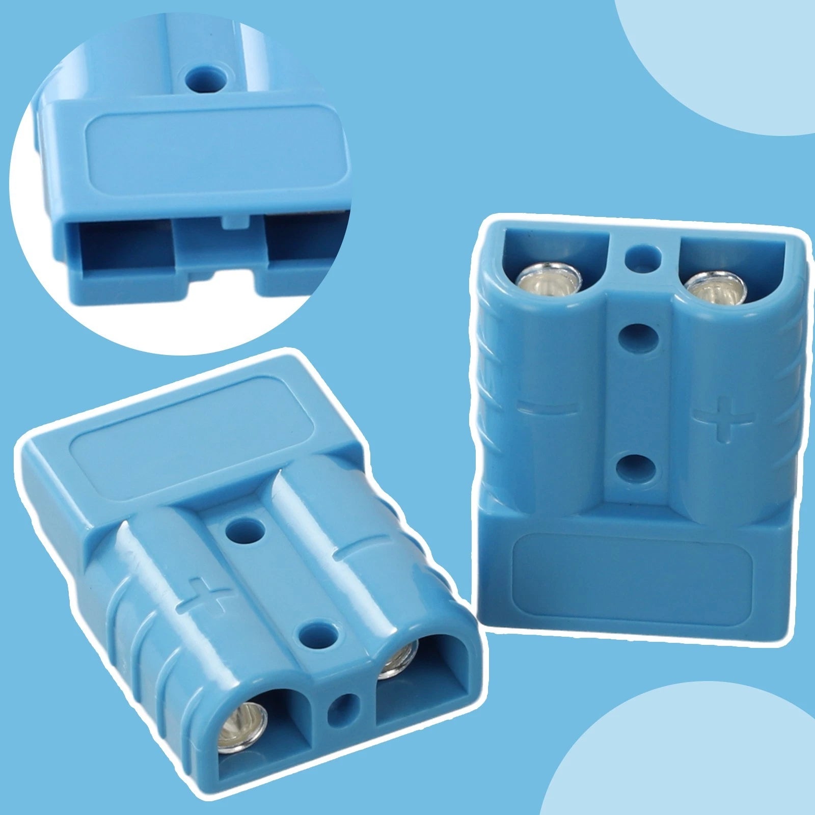 2X 50 AMP Power Connectors for 12V or 24V Use