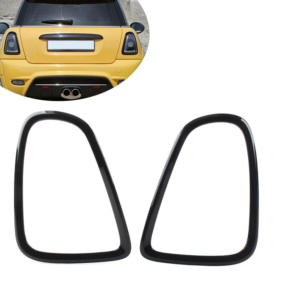 Rear Tail Light Cover Trim for BMW Mini Cooper R56 R57 R58 R59 (2007–2014) Black