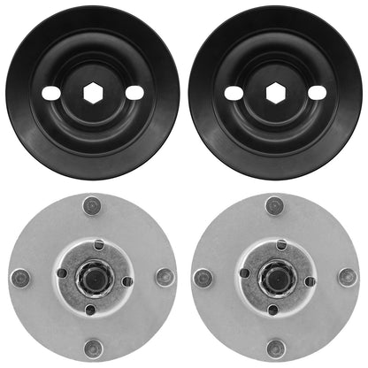 42 Inch Deck Spindle and Pulley Replacement for John Deere X340 X360 (2018–2021)
