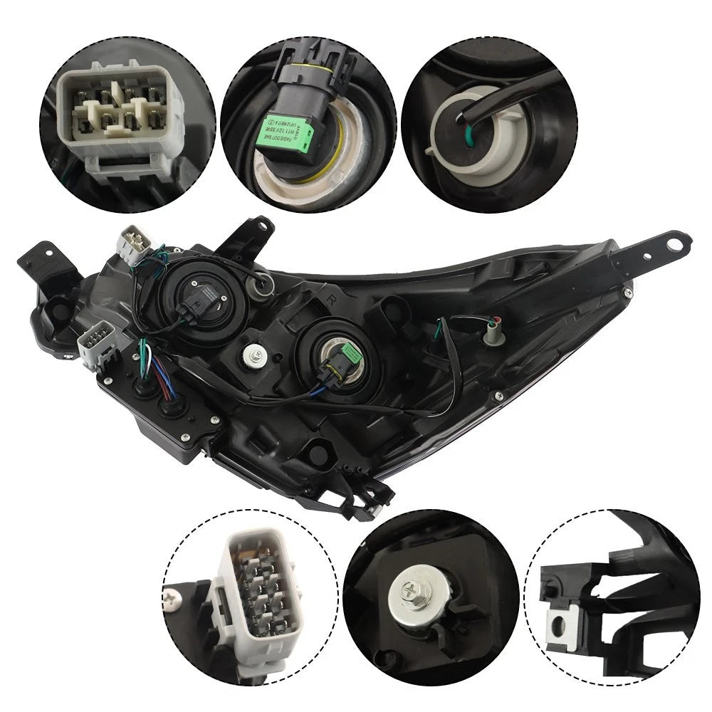 Halogen Right Headlight for Subaru Forester (2017–2018) RH Side Black