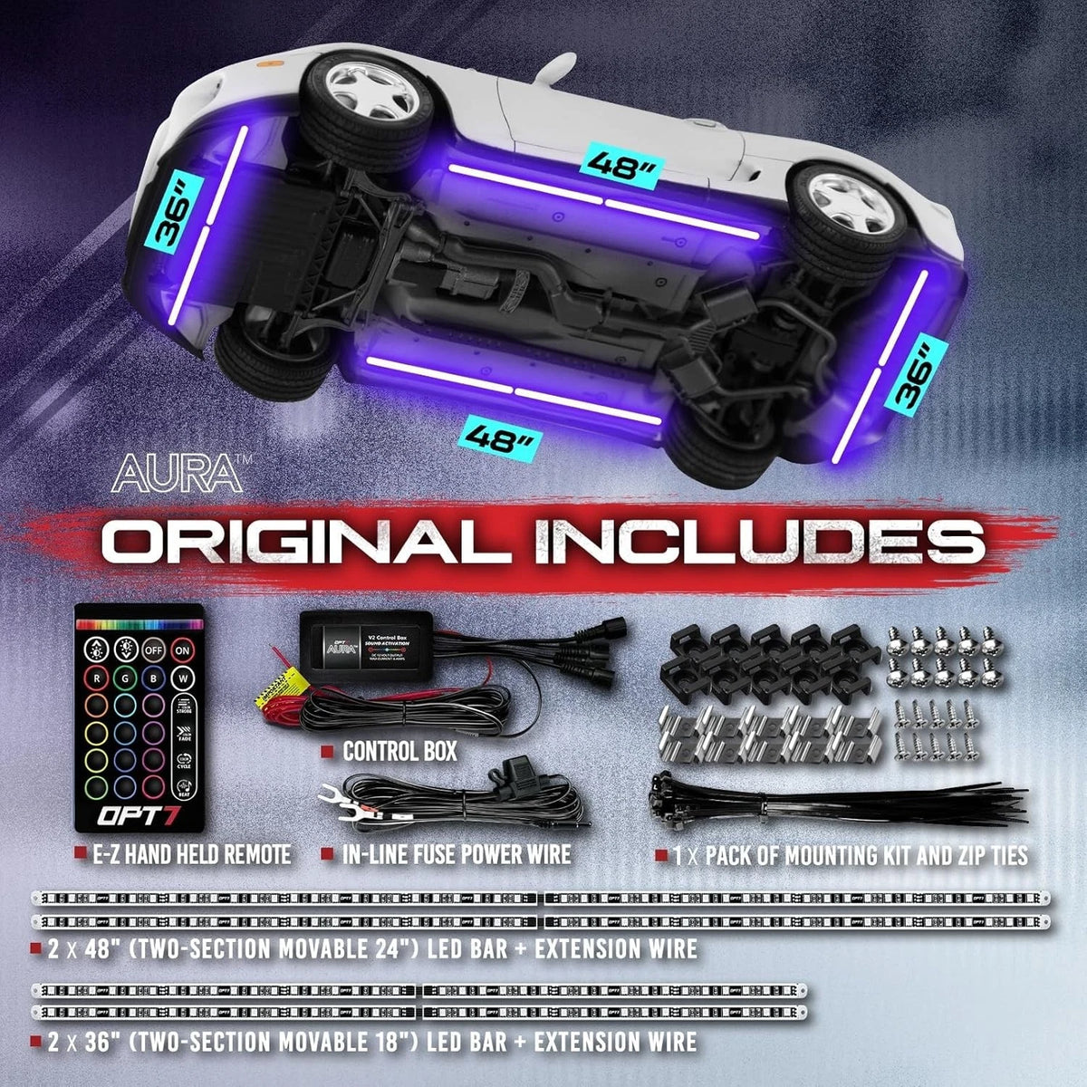 8pc Underbody Keyless Unlock Lighting Kit for AURA (Used)