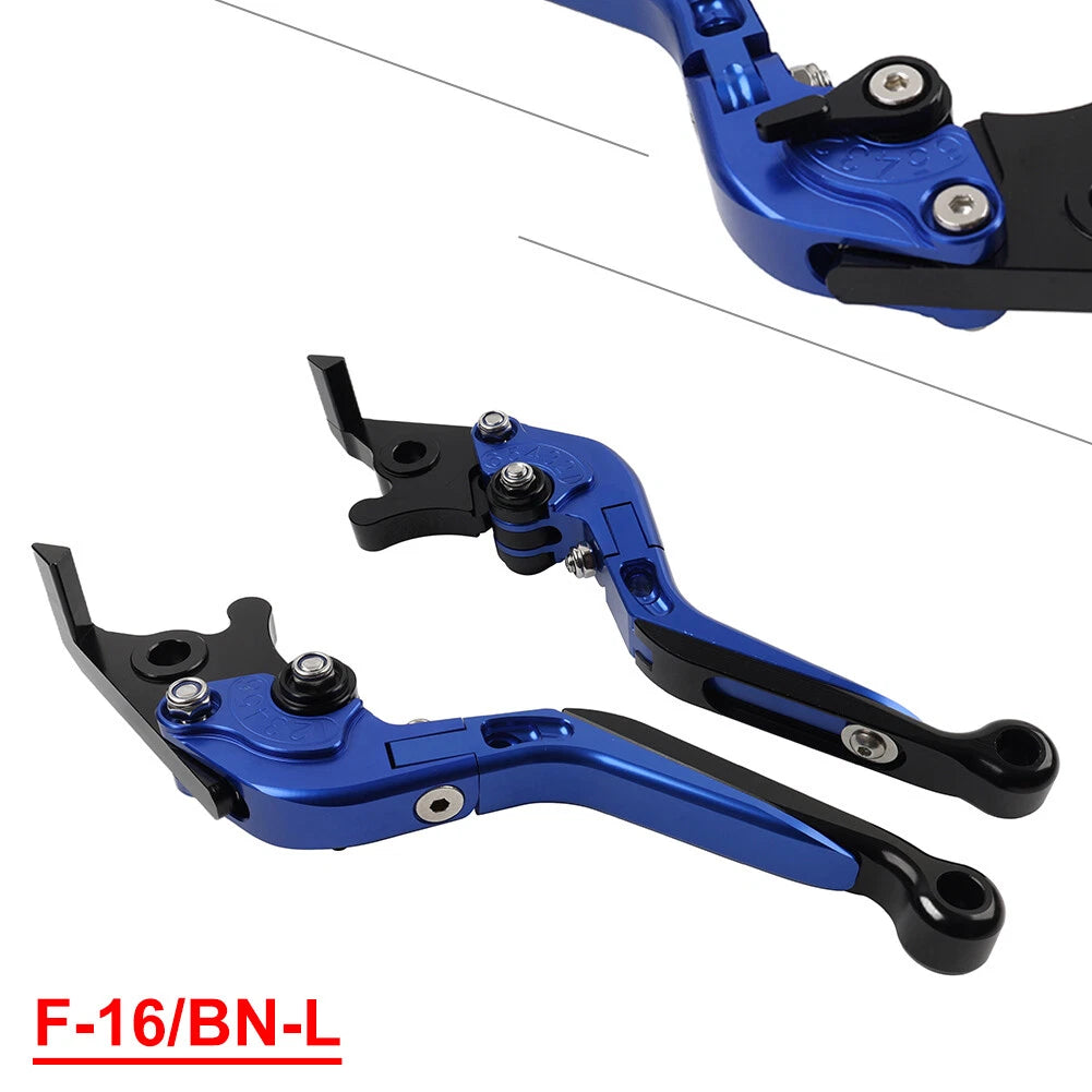 CNC Blue Extendable Brake Clutch Levers for Benelli TRK502/X BN302S (2015–2019)
