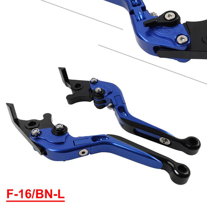 CNC Blue Extendable Brake Clutch Levers for Benelli TRK502/X BN302S (2015–2019)