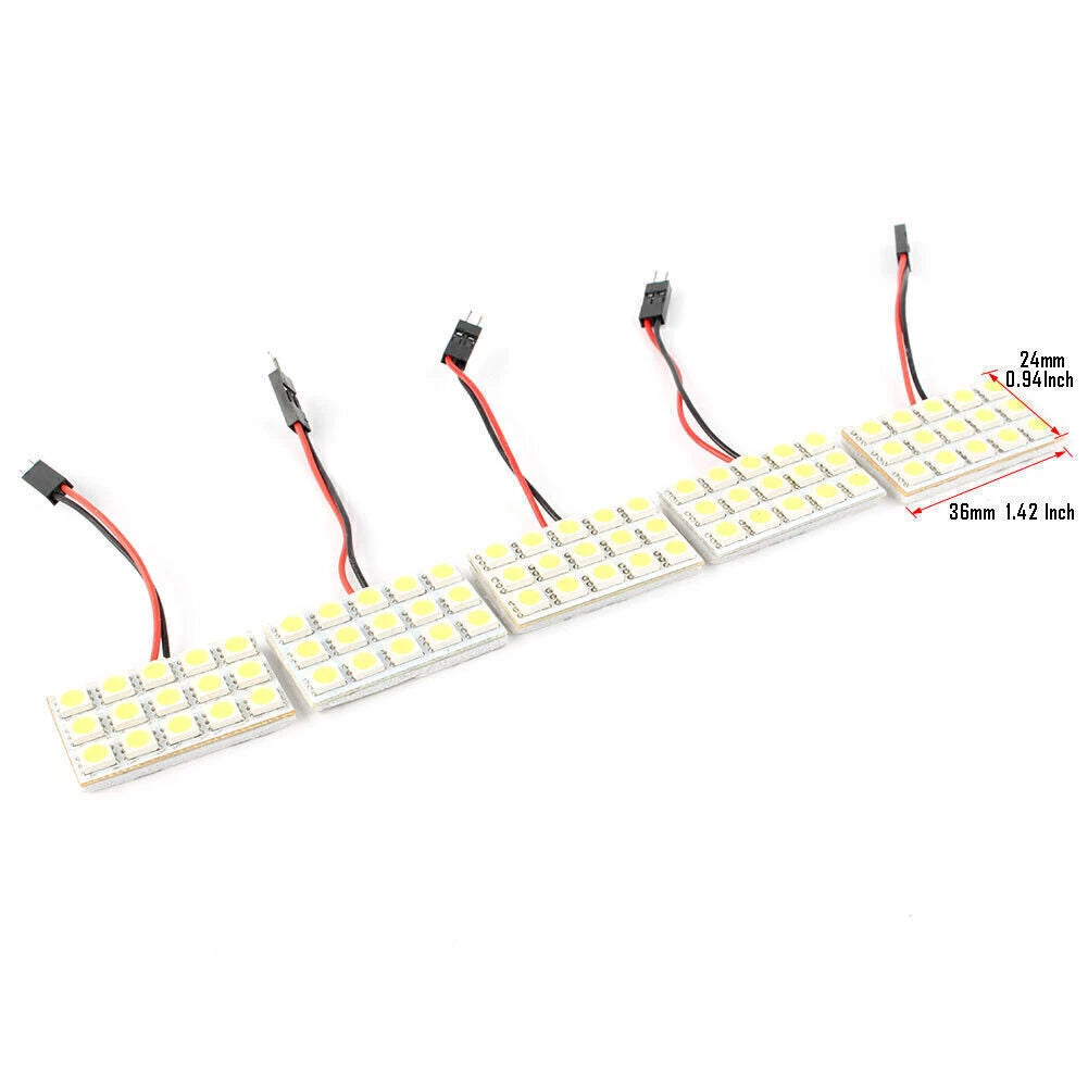 5pcs White LED 5050 15SMD Dome Light for AU Vehicles (All Years)