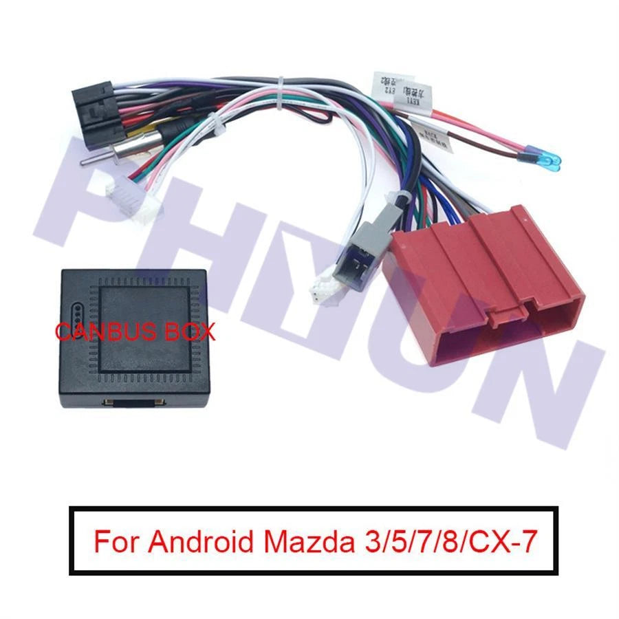 16 Pin Stereo Radio Wiring Harness Power Cable Adapter for Mazda