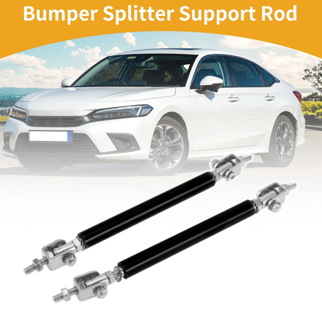 2X Adjustable Front Bumper Lip Splitter Strut Rod Tie for Universal Vehicles