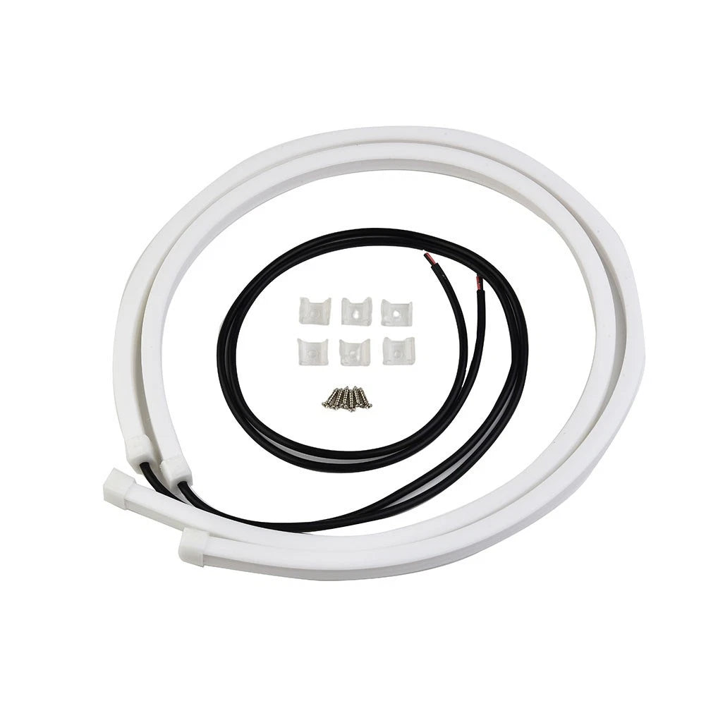 2X 60cm White LED Light Strips for Daytime Running Lights (12V DC)