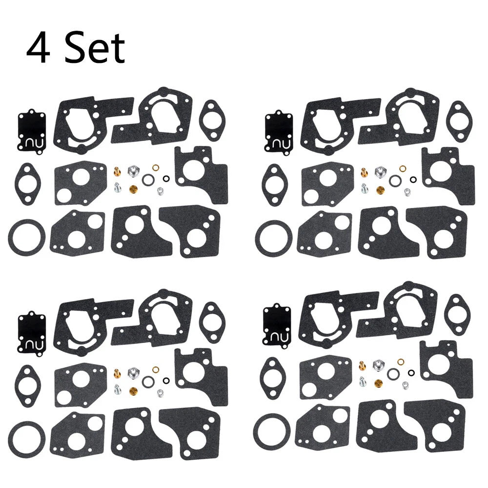 Set of 4 Carburetor Overhaul Repair Kits for B&S 3-5HP Engine (495606, 494624)