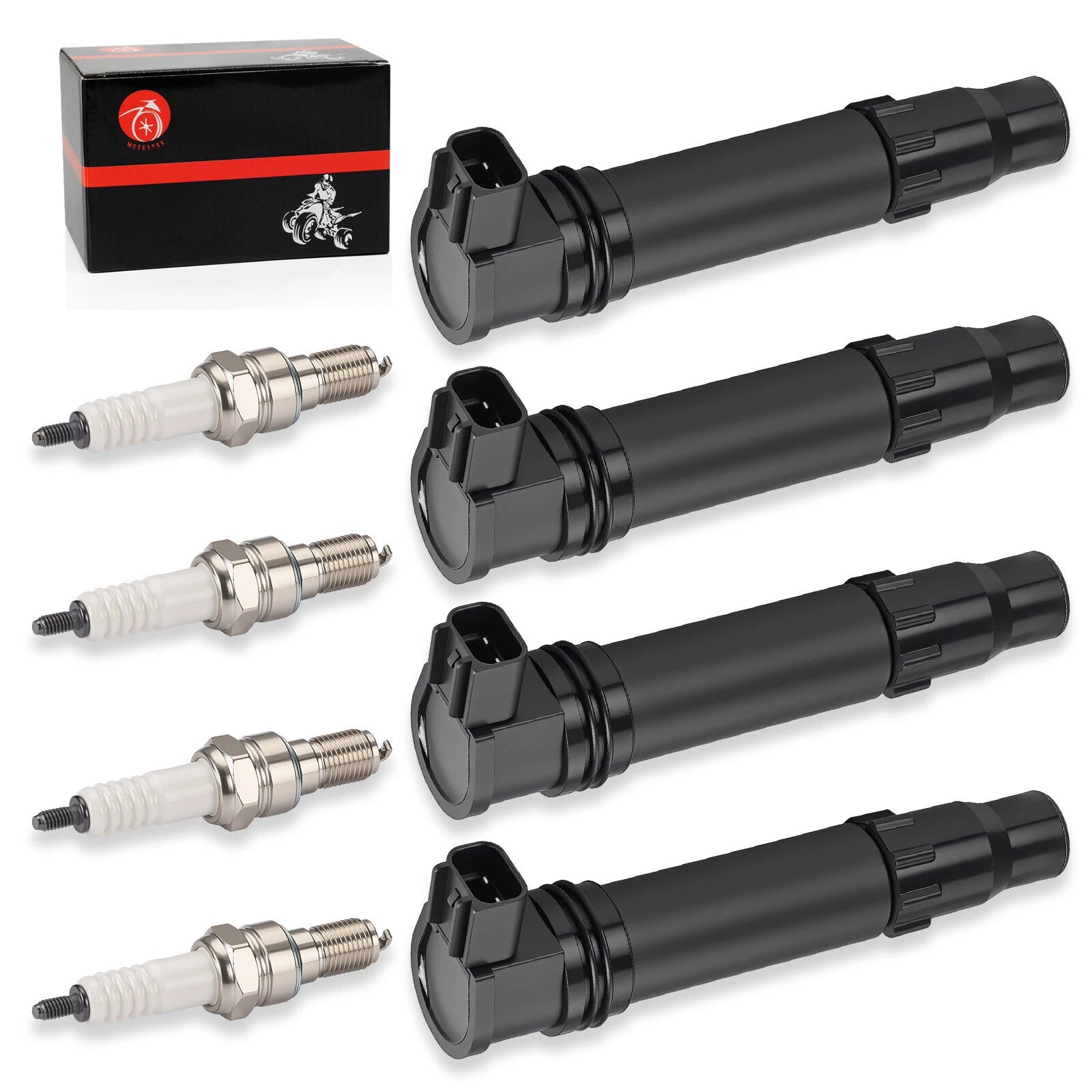 4X Ignition Coils Iridium Spark Plug for Honda CBR600RR (2007–2024)